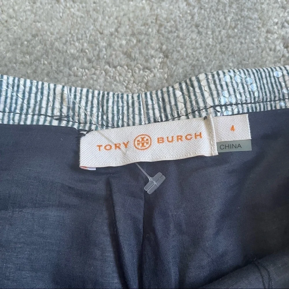 Tory Burch embossed snakeskin